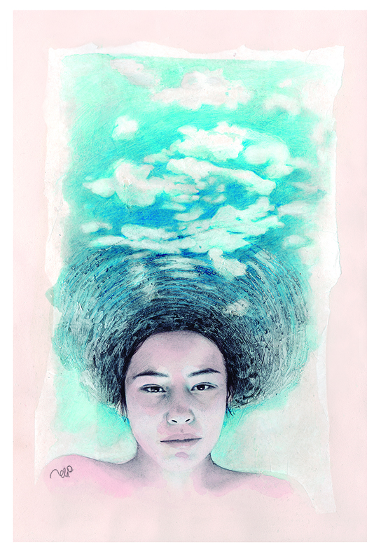 Retrato chica cielo