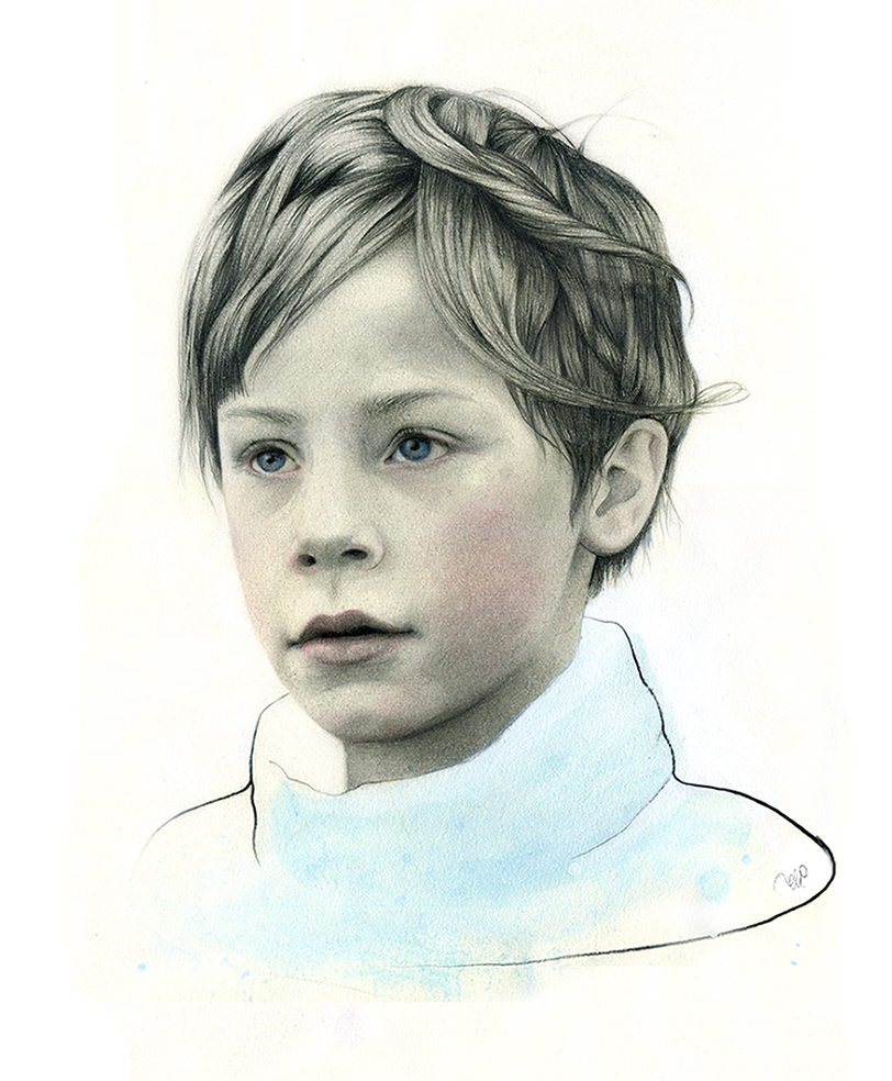 Retrato a lápiz James